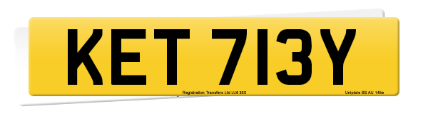 Registration number KET 713Y